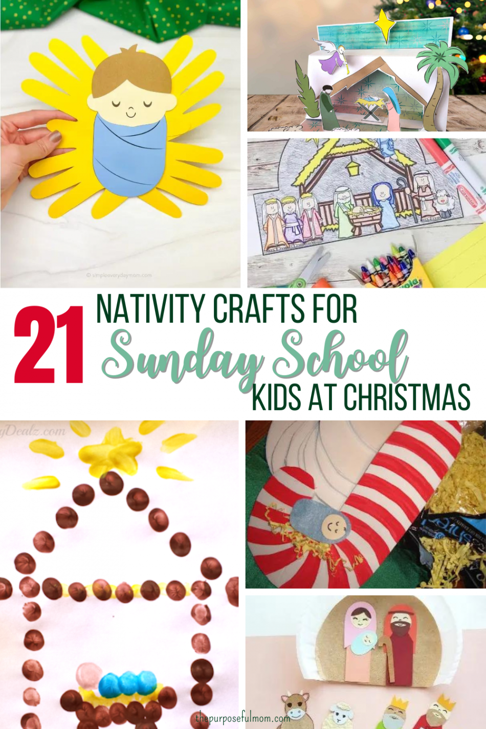 Nativity Crafts for Sunday School Kids at Christmas - The