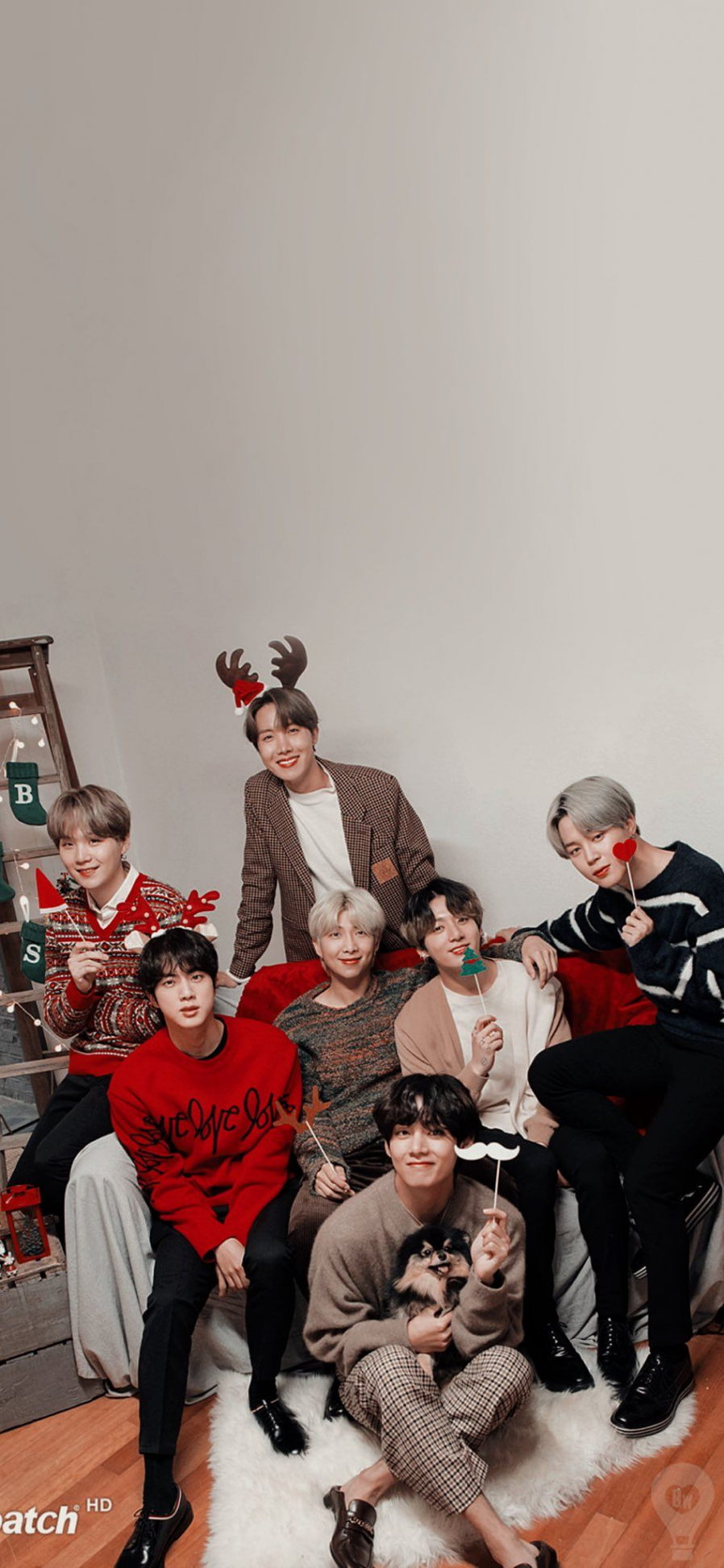 NAVER x Dispatch BTS CHRISTMAS BTS Wallpaper Lockscreen & Edit