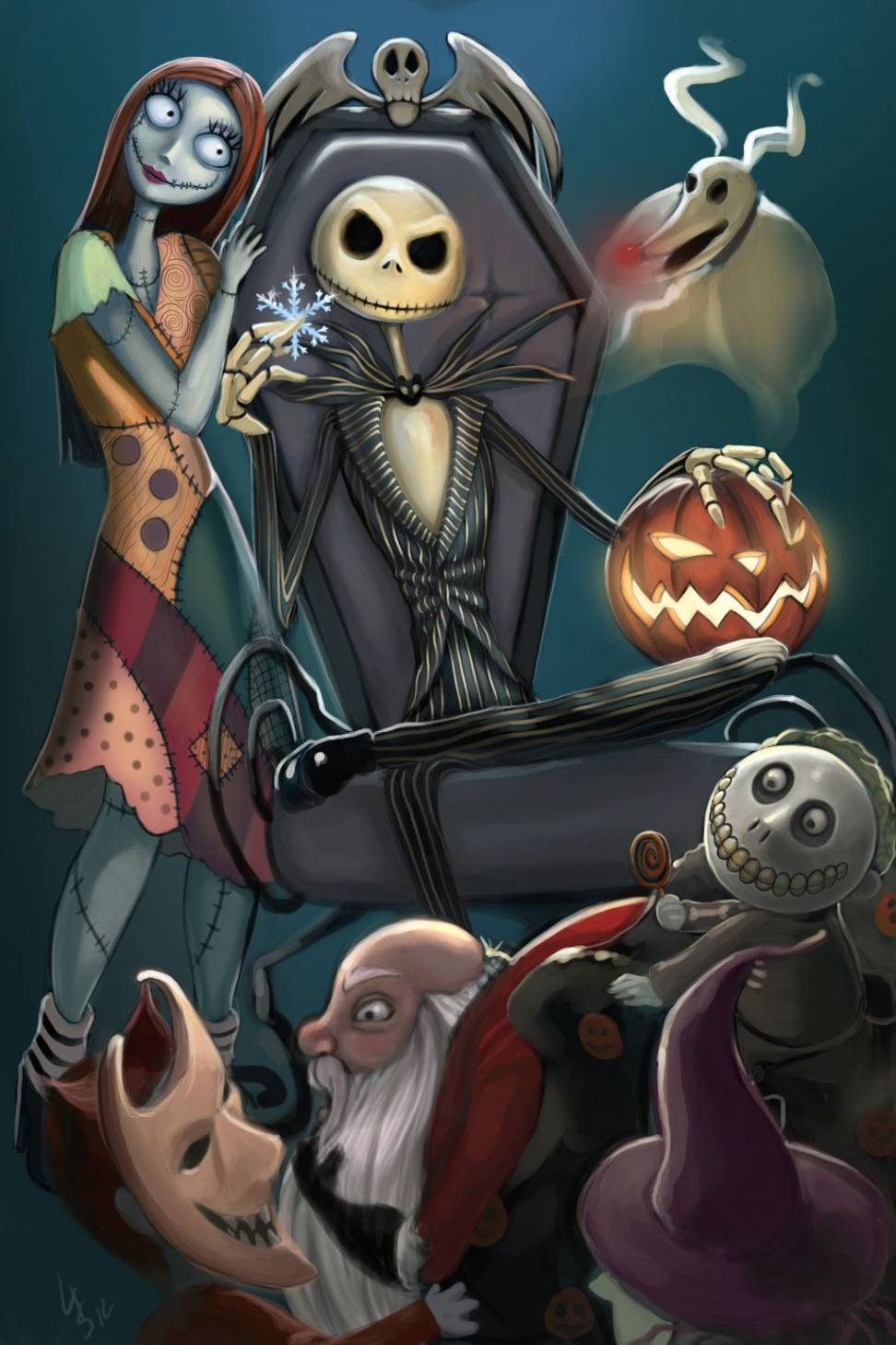 NIGHTMARE BEFORE CHRISTMAS by LidTheSquid on deviantA  Nightmare