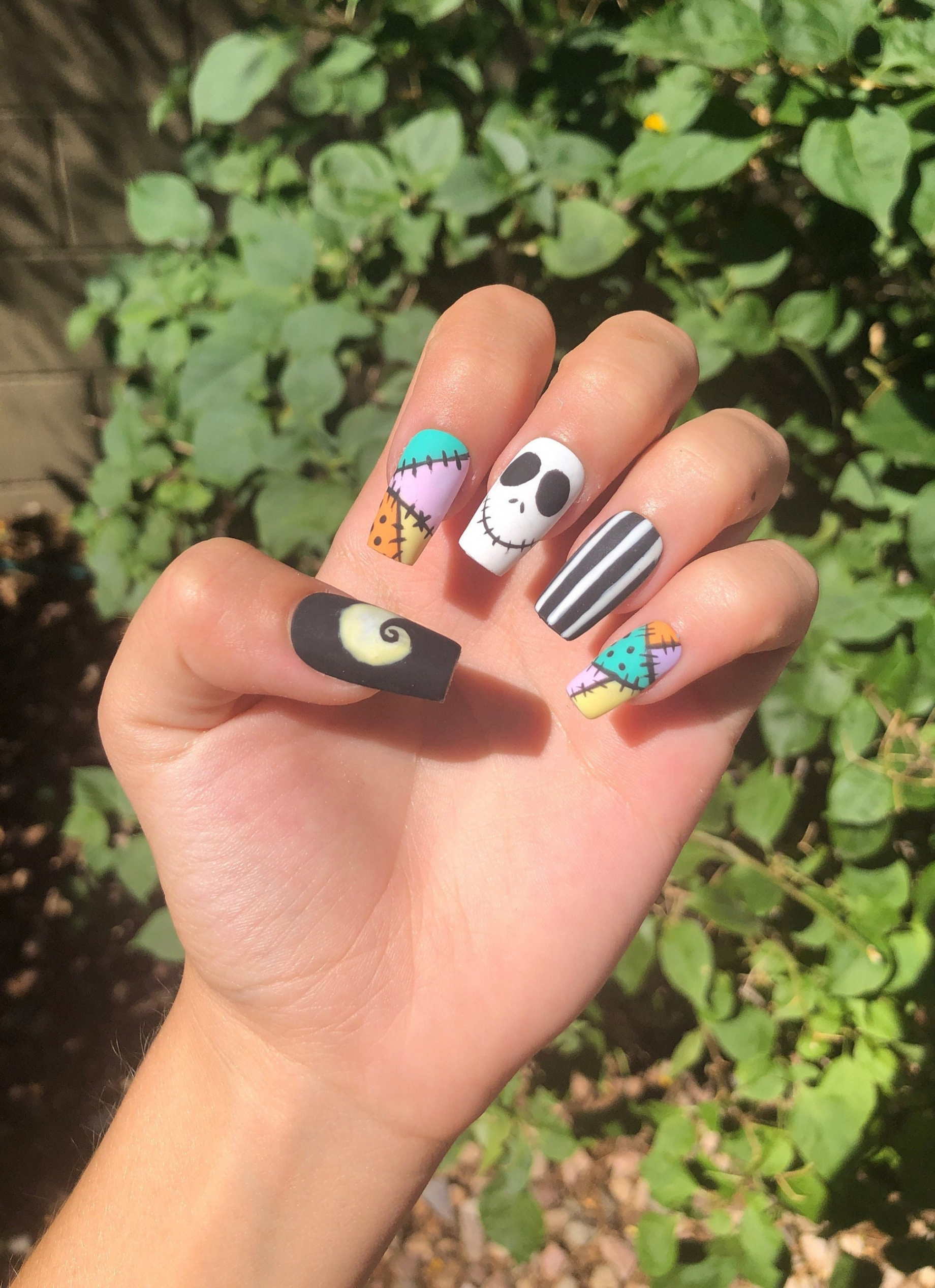 Nightmare Before Christmas Press on Nails - Etsy