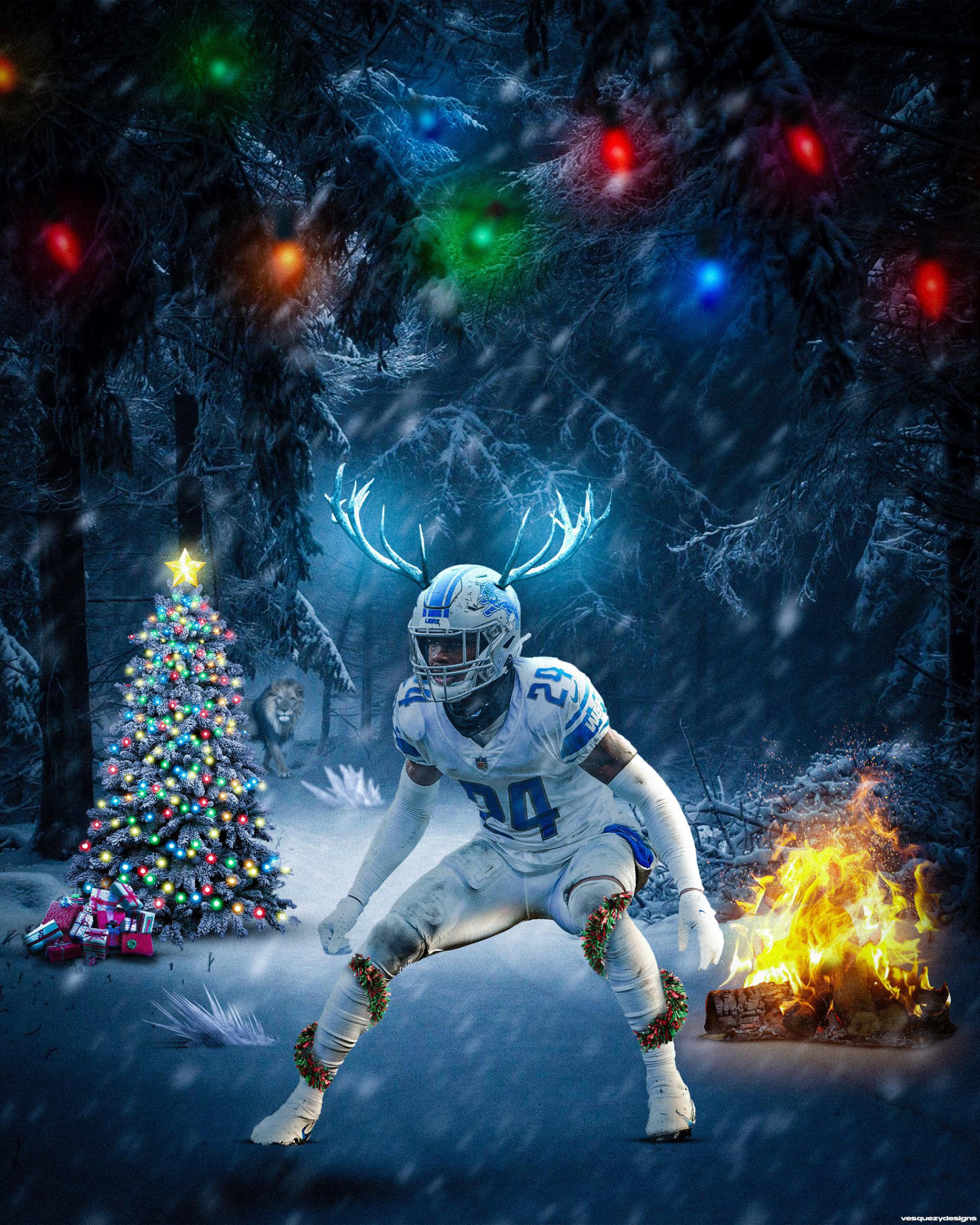 Old Christmas design I made, but ITS GAMEDAY BABY!!! F the