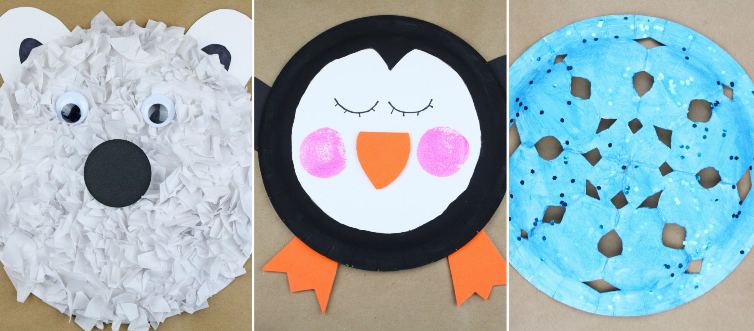 Paper Plate Winter Kids Crafts  Fun