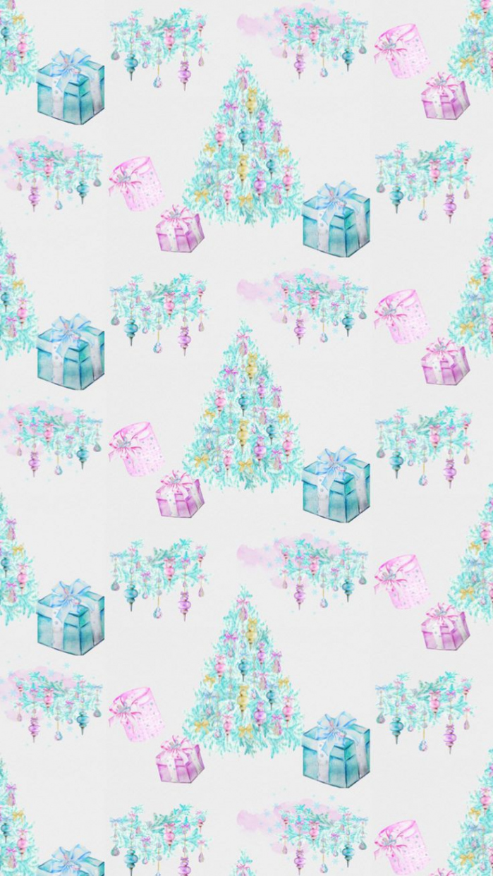 Pastel #Christmas #wallpaper  Christmas wallpaper, Christmas