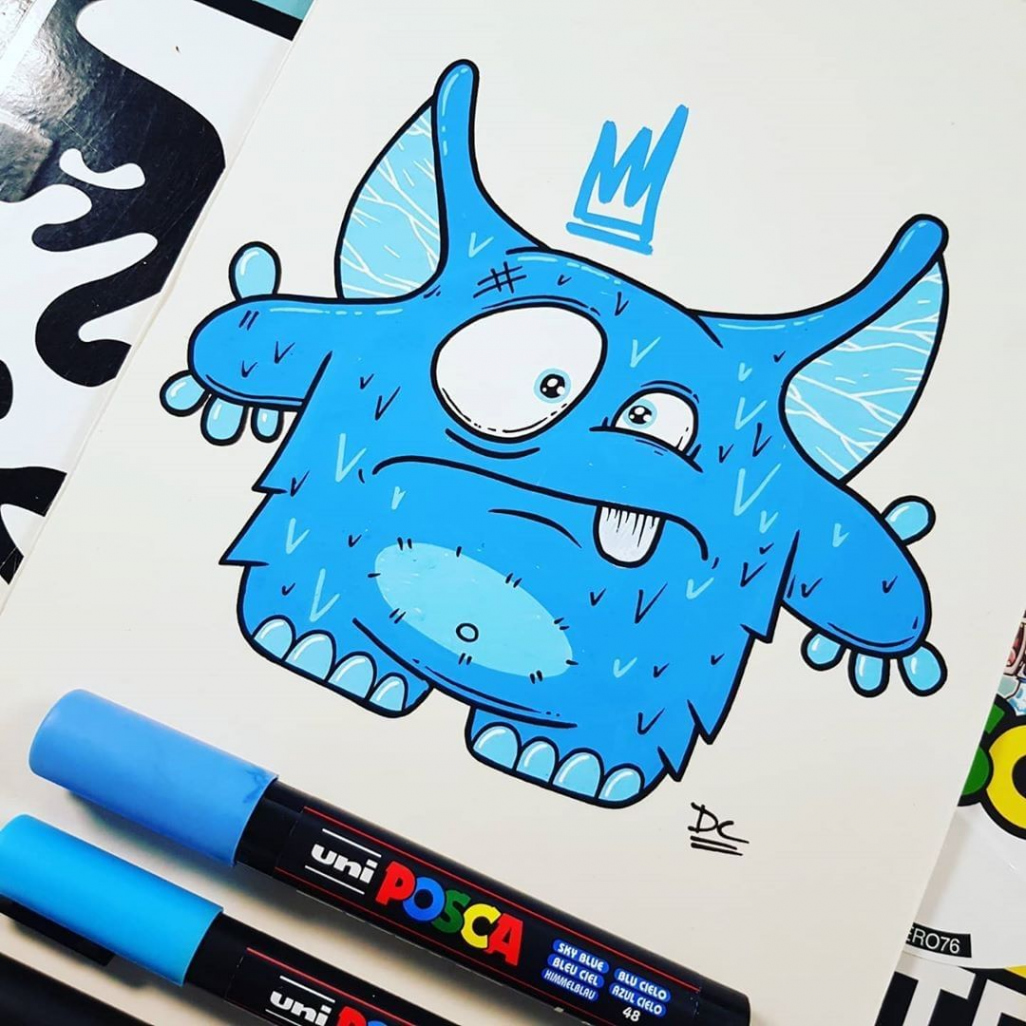 Pin by J M on Posca Paint Pens  Marker art, Cute doodle art