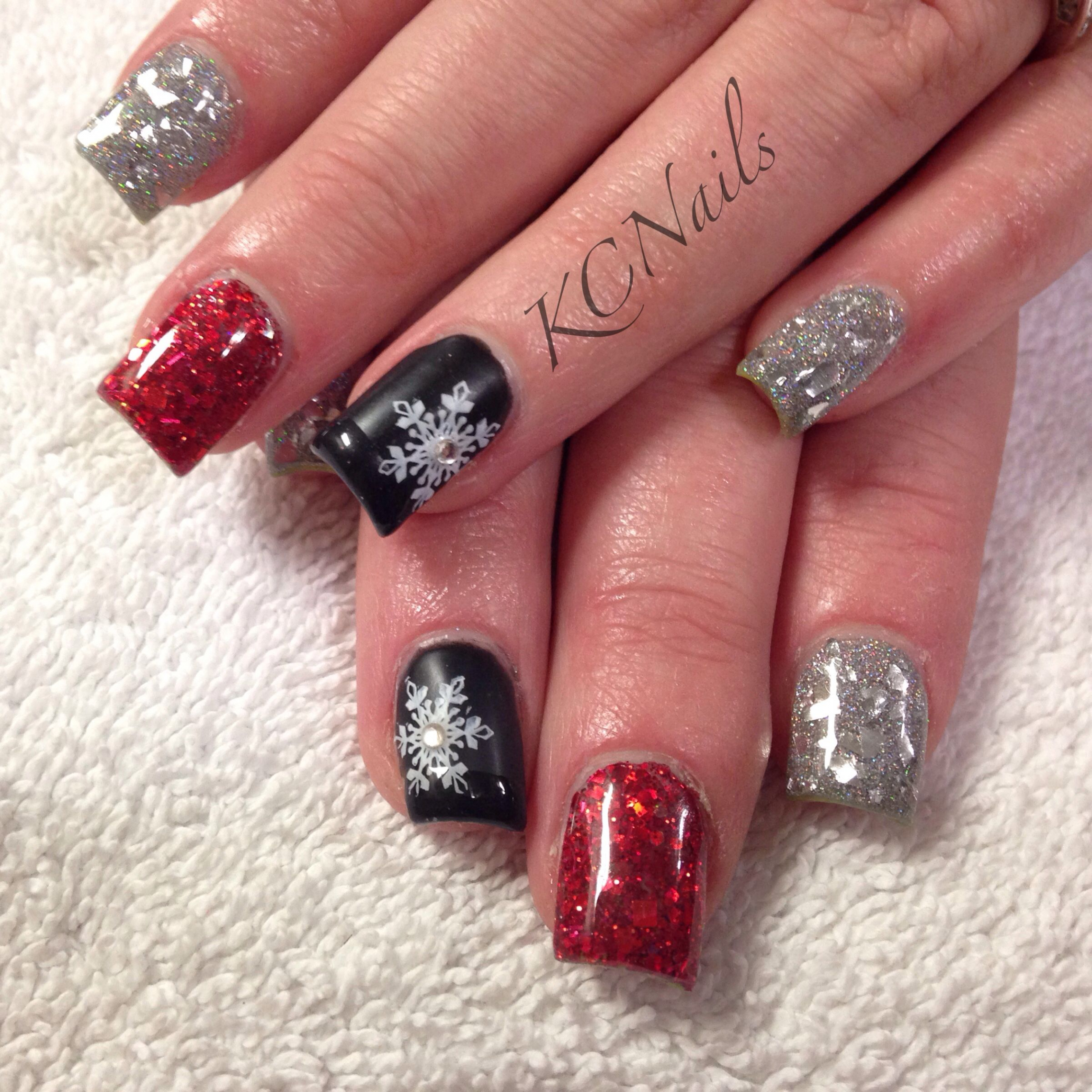 Pin by Kelsey Richardson on Nail Tech  Christmas nails acrylic