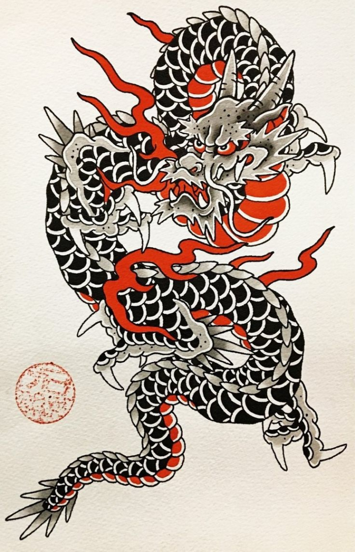 Pin by William Carvalho Neto on Refs  Japanese dragon tattoos