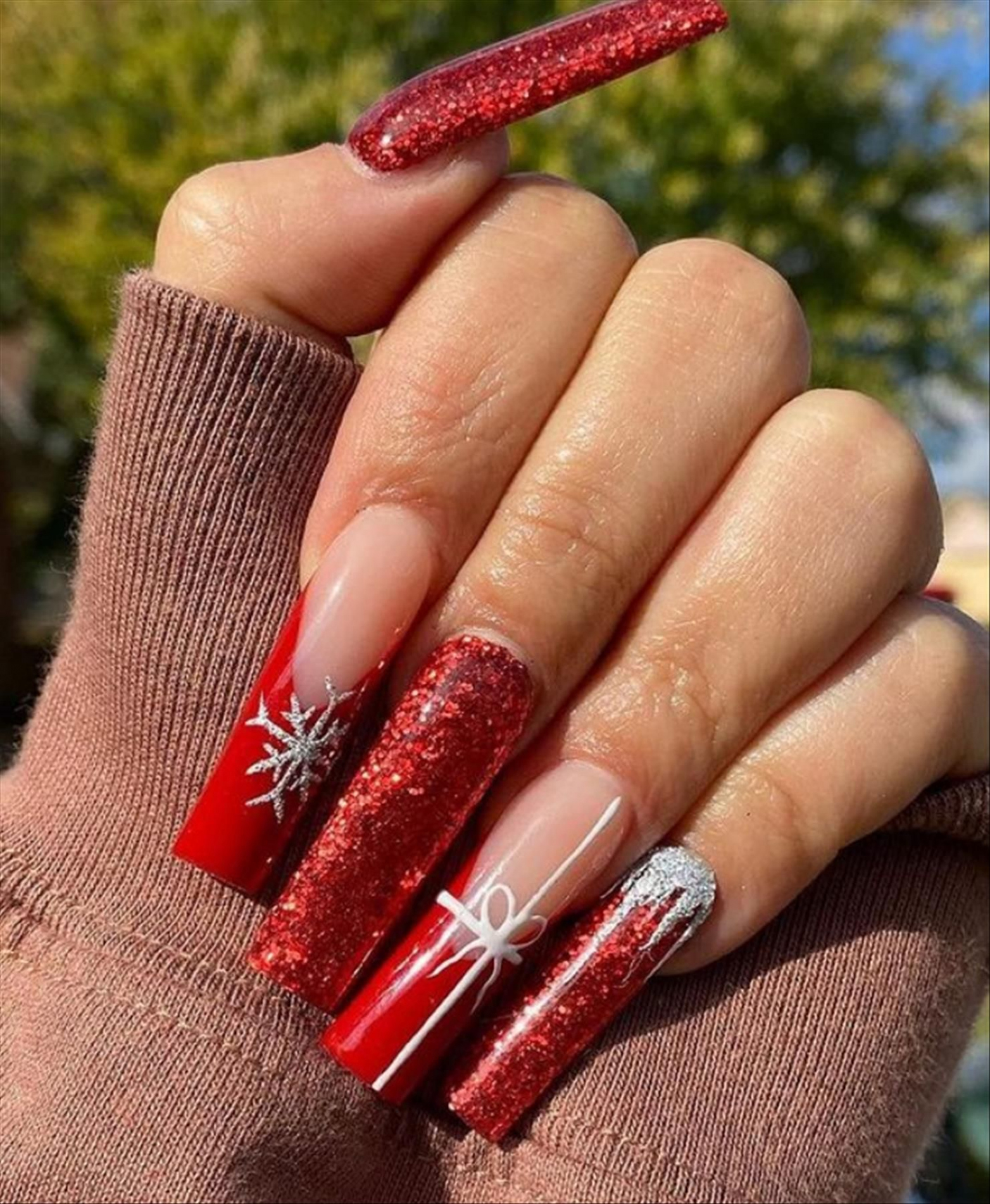 Pin on Christmas nails design