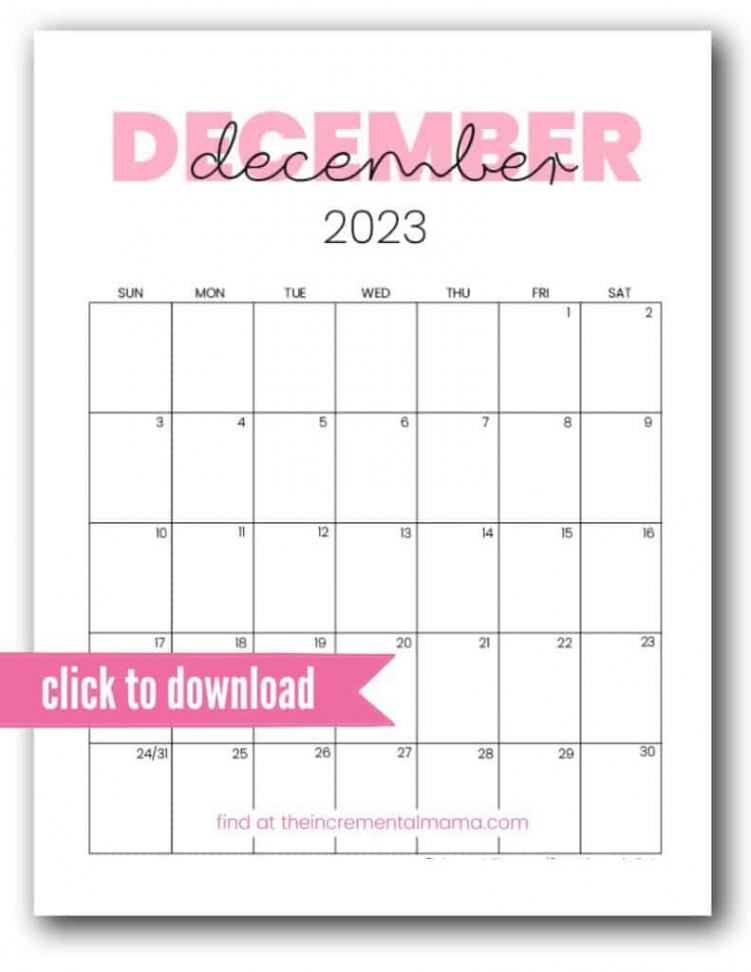 Pink Calendar Printables - Free PDFs To Get Organized