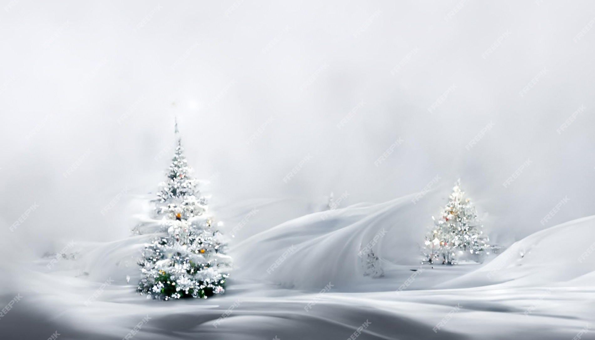 Premium Photo  Christmas hd wallpaper with falling snow beautiful