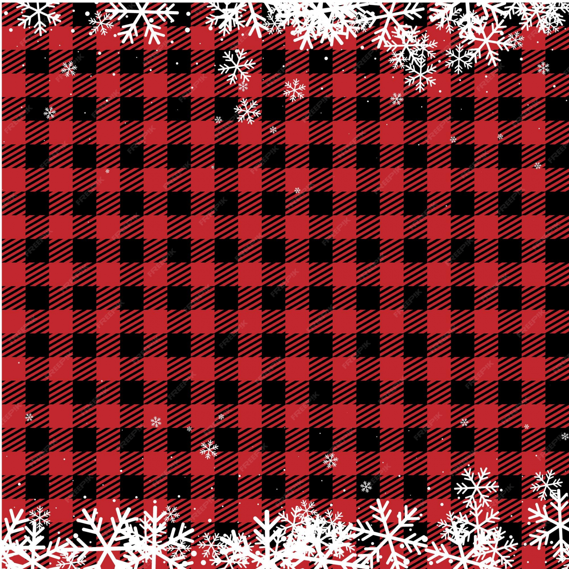 Premium Vector  Christmas and new year pattern at buffalo plaid