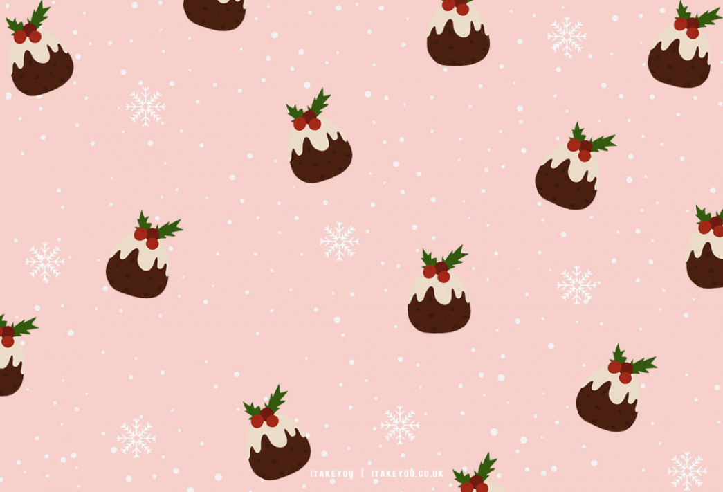 + Preppy Christmas Wallpaper Ideas : Christmas Pudding Wallpaper