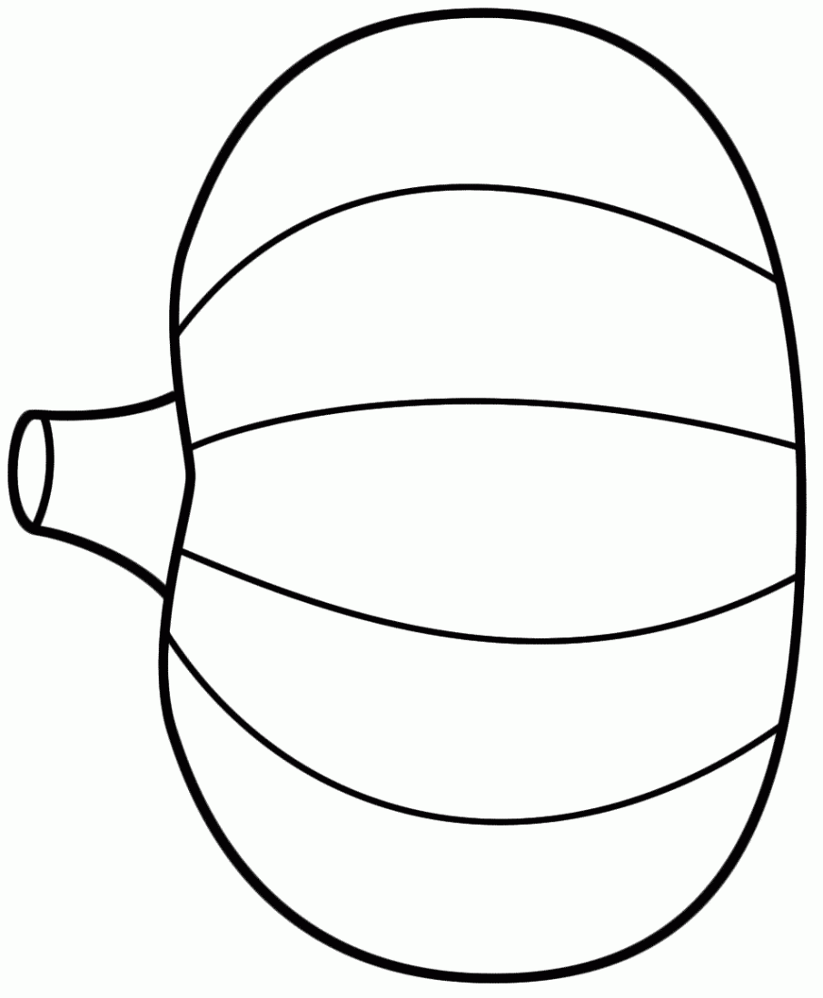 Pumpkin - Coloring Page (Fruits and Vegetables)  Pumpkin coloring