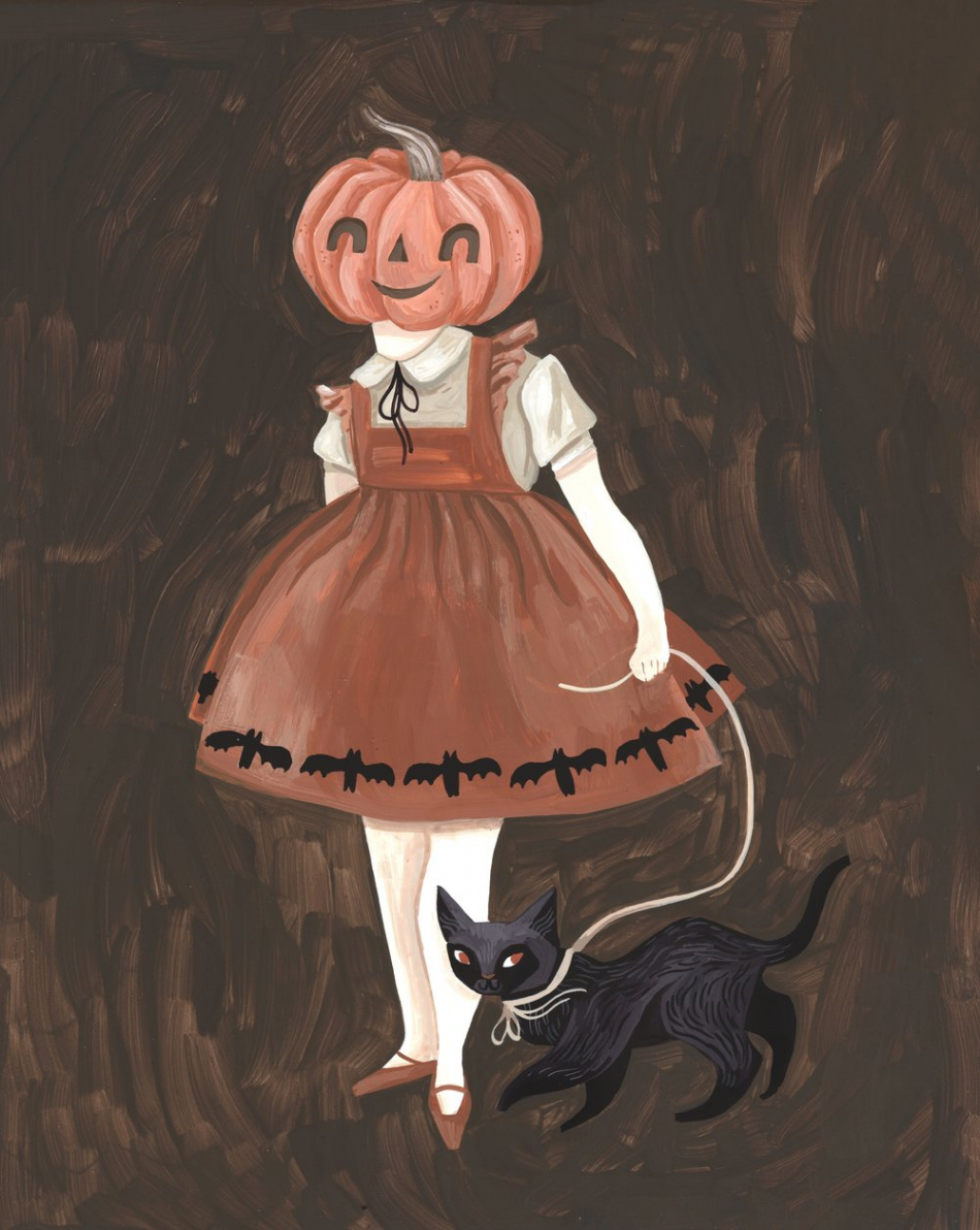 Pumpkin Girl Art Print — Rae Ritchie