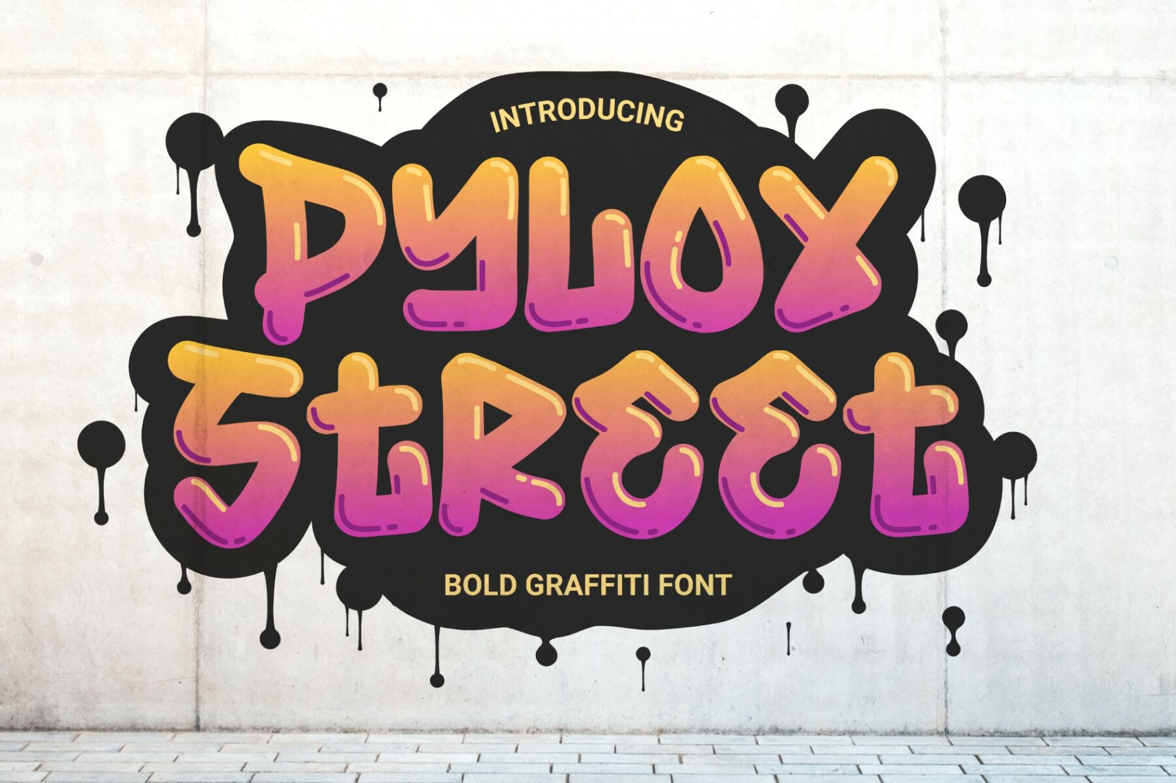 Pylox Street - Bold Graffiti Font By Garisman Studio  TheHungryJPEG