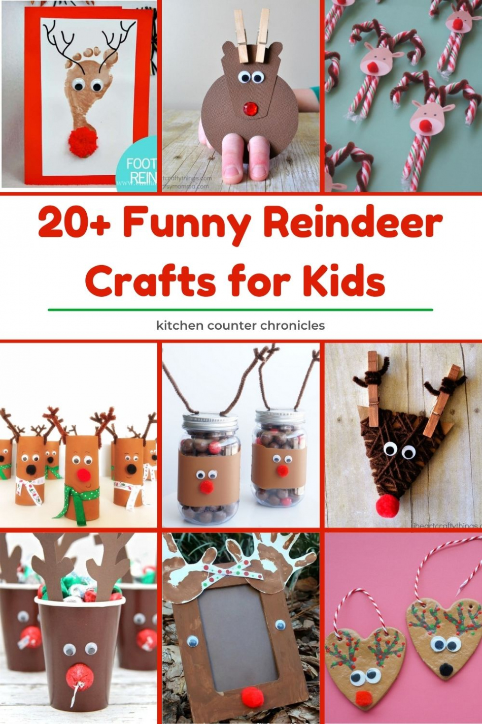 Ridiculously Cute Reindeer Crafts for Kids to Make