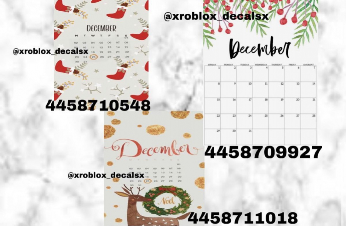 Roblox Decals  Christmas decals, Calendar decal, Holiday decals