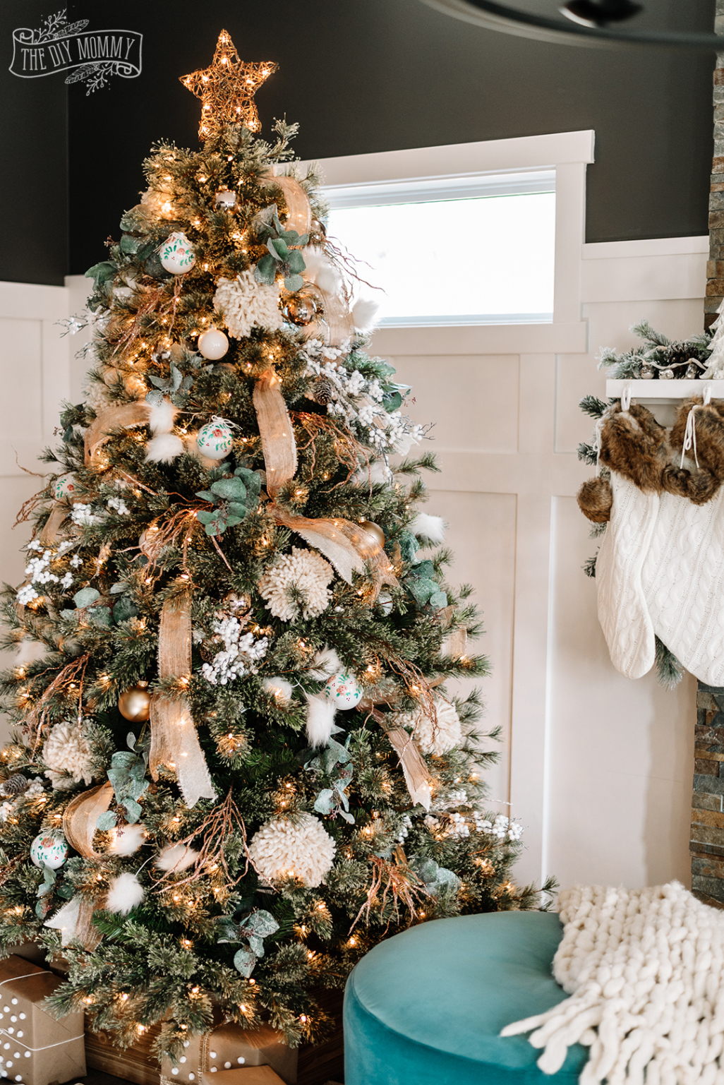 Rustic Boho Glam Christmas Tree Decorating Ideas  The DIY Mommy