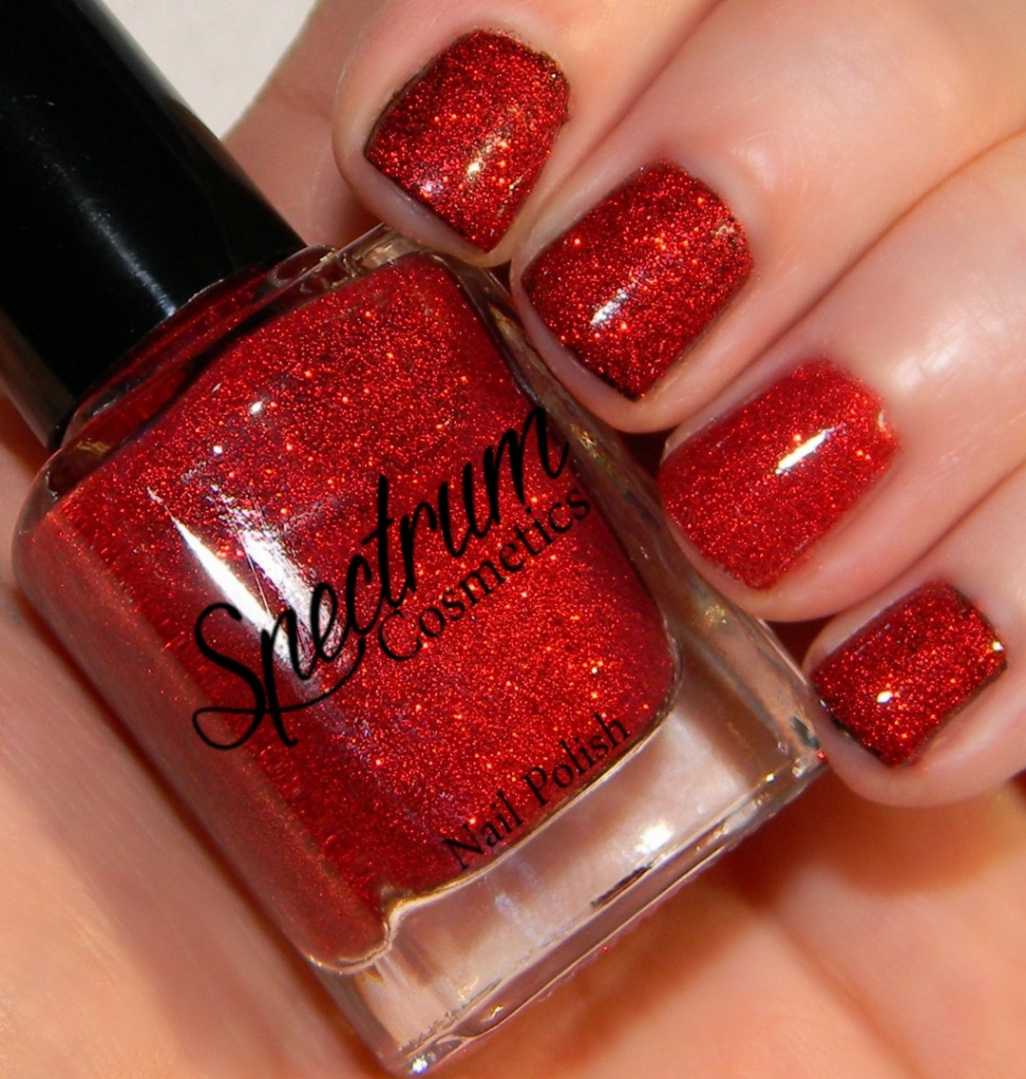 SANTA BABY Red Glitter Nail Polish - Etsy