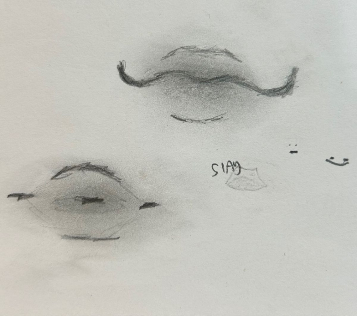 Side profile drawing in   Lip drawing, Easy drawings sketches