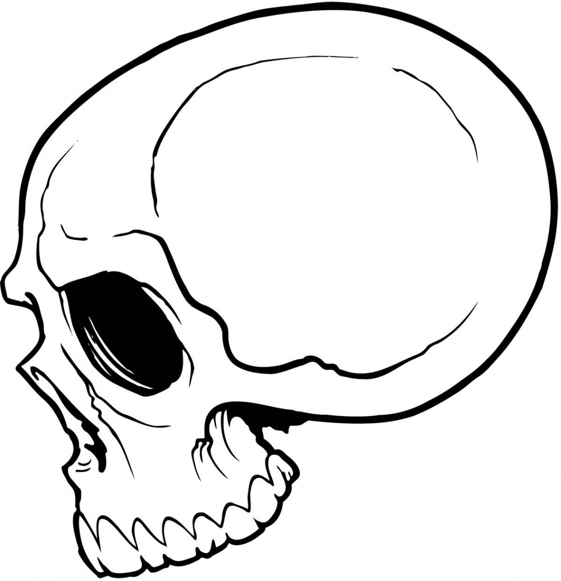 simple cute skull drawing - Google Search  Simple skull drawing