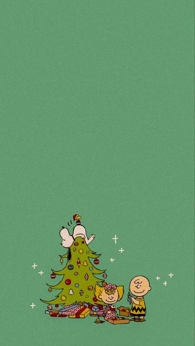 Snoopy Charlie Brown Christmas Aesthetic Wallpaper Background