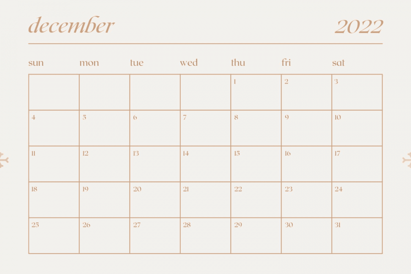 + Splendid Printable December Calendar  Designs