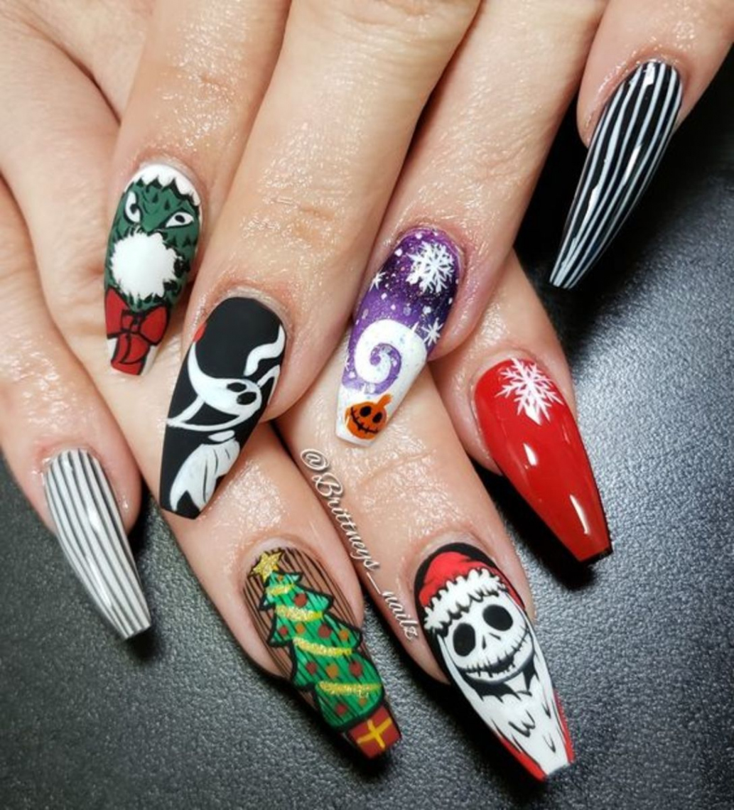 + Spooky and Fun Halloween Nail Art Ideas  Xmas nails