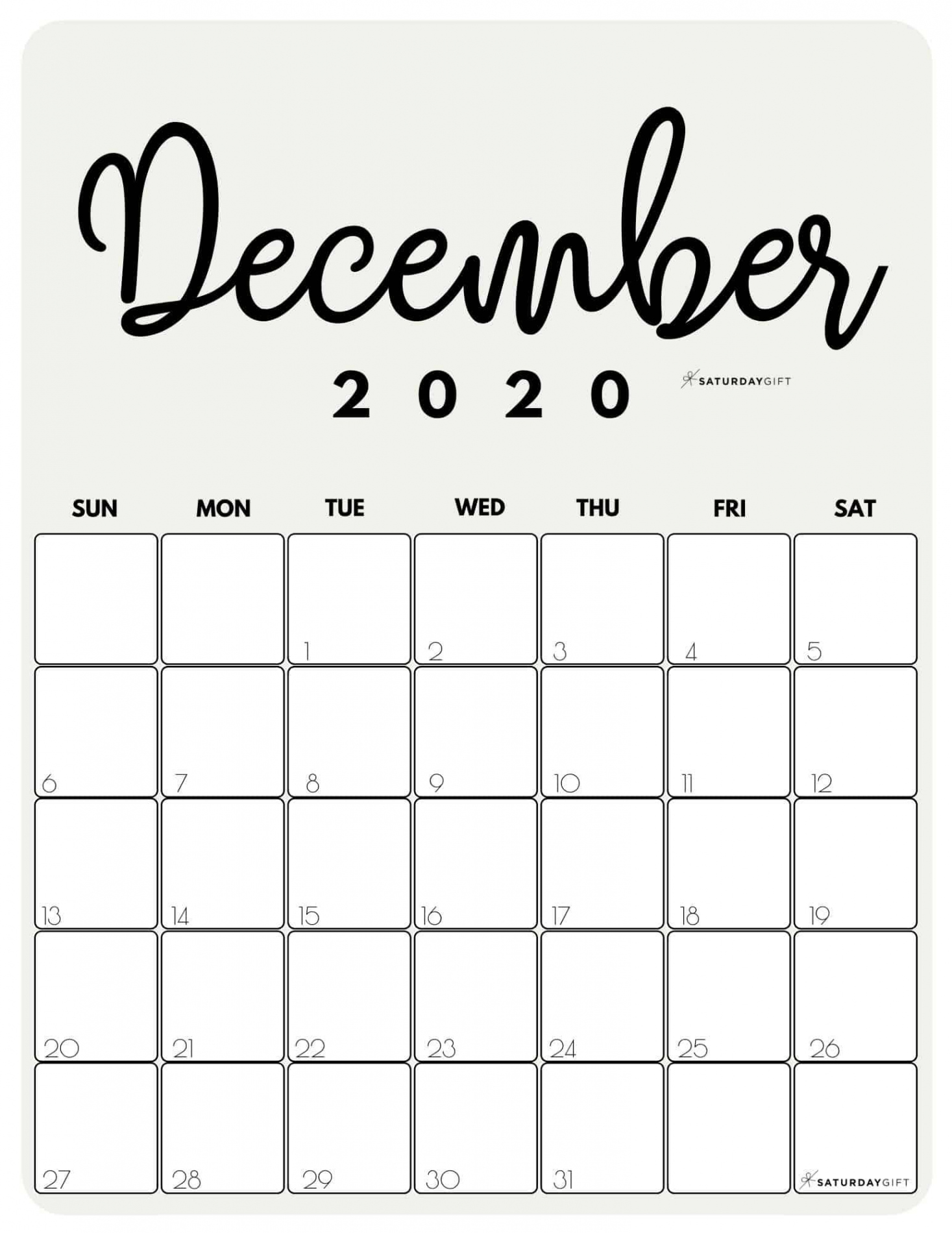 Stay Organized and Stylish with a Printable December  Calendar