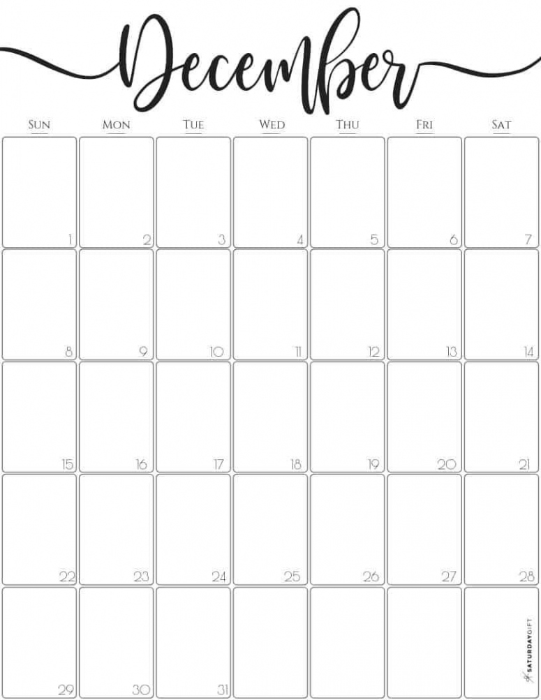 Stay Organized with a Cute December Calendar