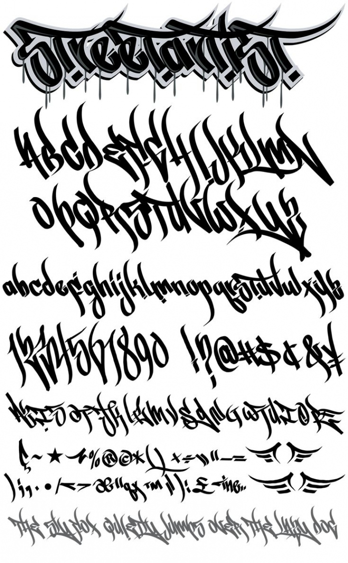 Street Artist Font Family - Graffiti Fonts  Graffiti lettering