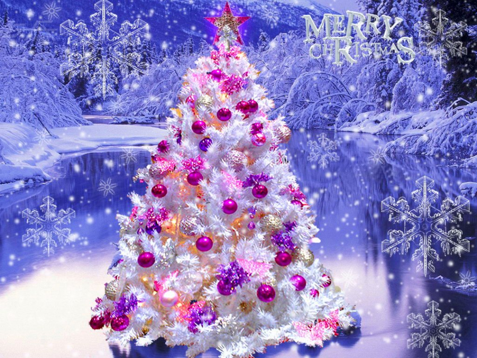 Stunning Blue and White Fantasy Christmas Tree