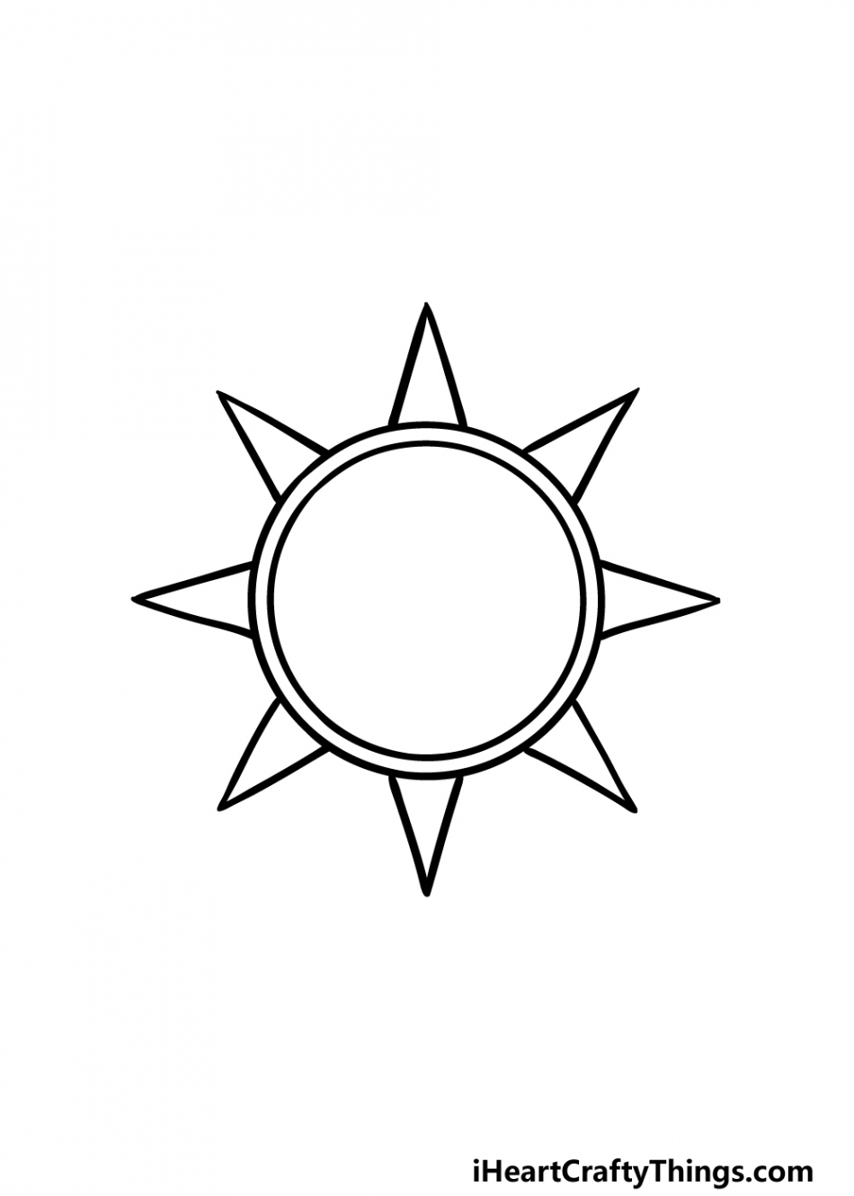 Sun And Moon Drawing - How To Draw A Sun And Moon Step By Step