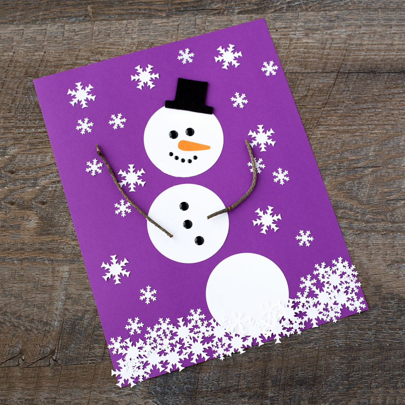 The Happiest Paper Snowman Craft for Kids  Fireflies and Mud Pies