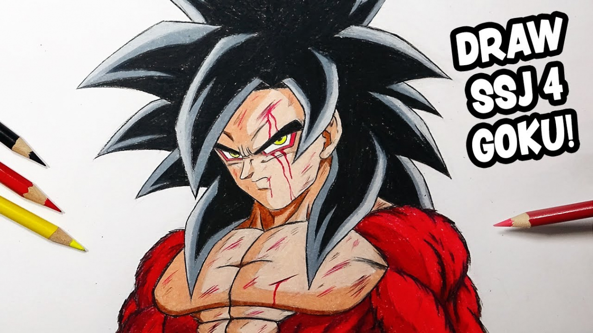 Tutorial: How To Draw Goku Super Saiyan ! - Step By Step