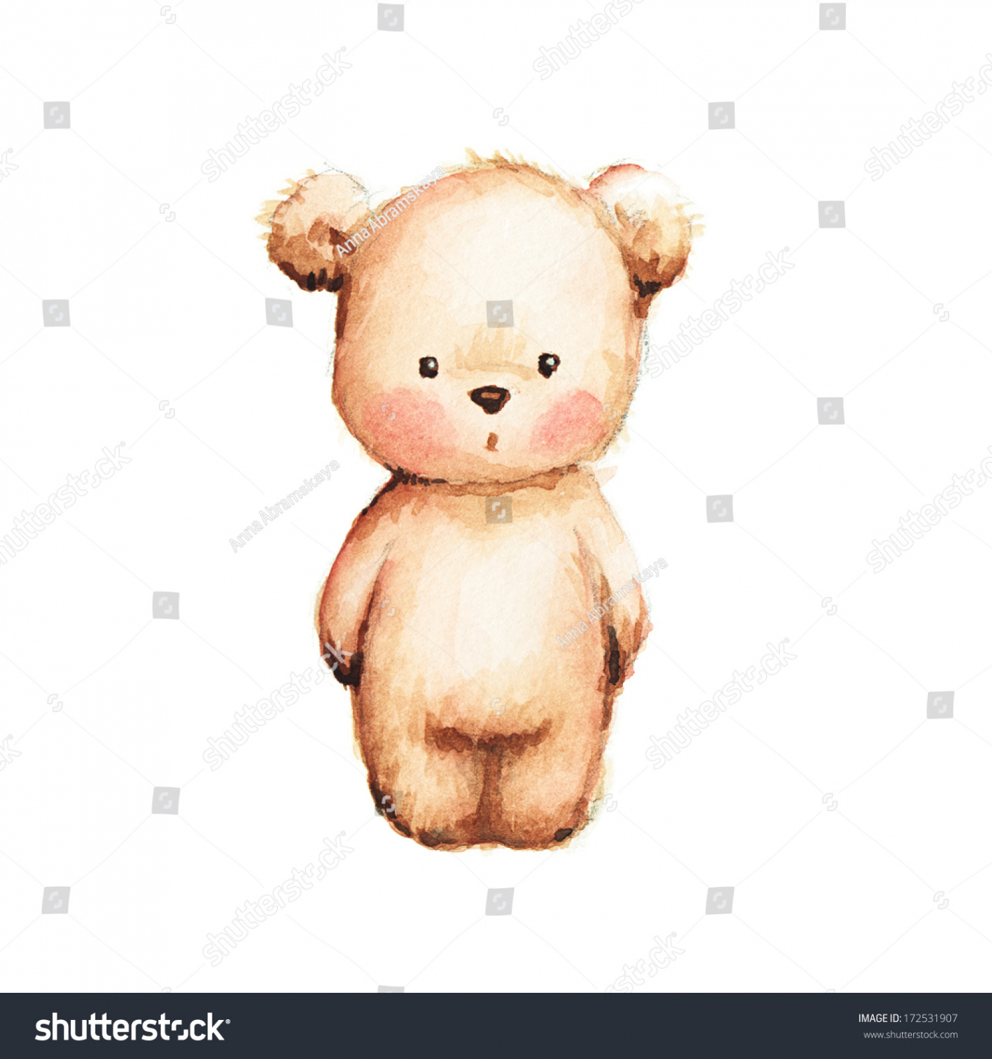 Zeichnen des Teddybären: Stockillustration   Shutterstock