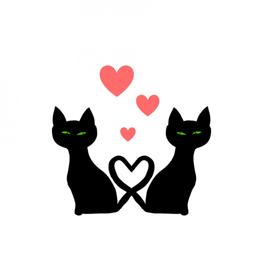 Cats in love by Mopssy Stopsy