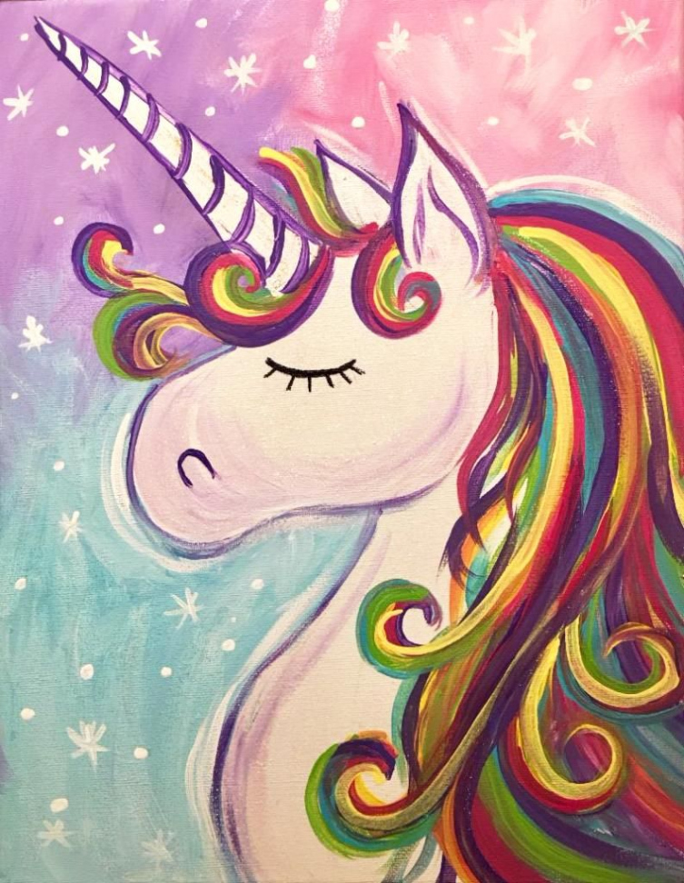 + Easy Unicorn Painting Ideas  Unicorn painting, Canvas