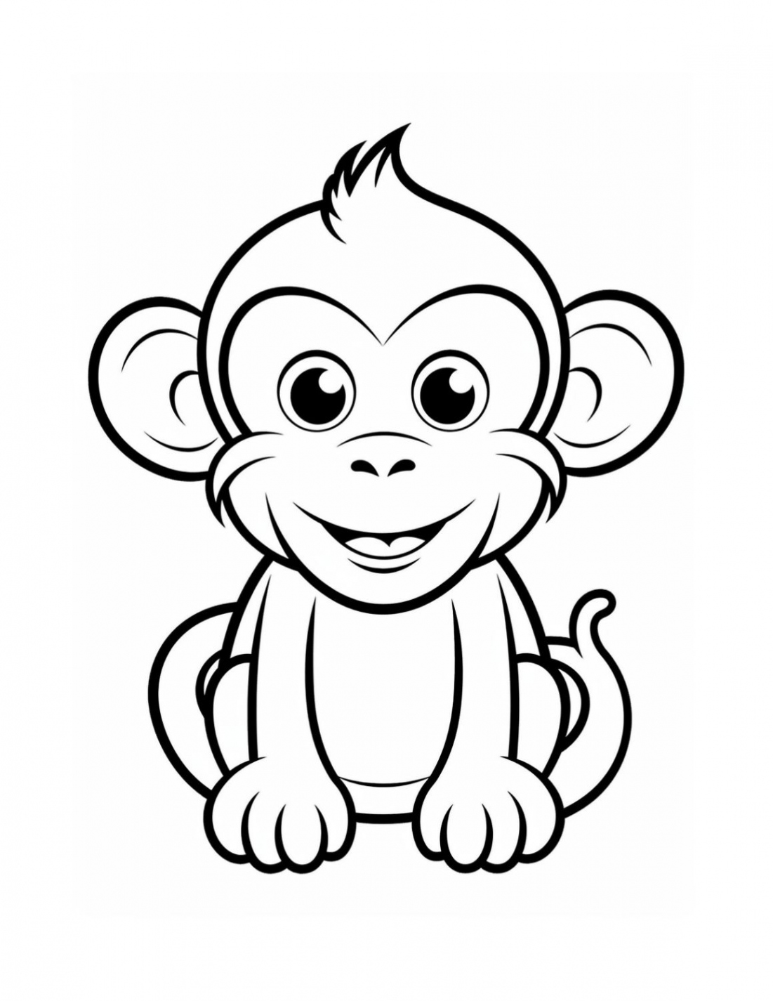 Free Printable Monkey Coloring Pages  Skip To My Lou