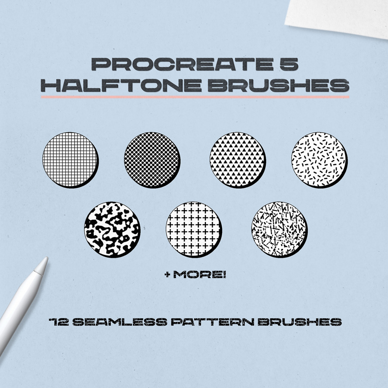 Free Seamless Halftone Procreate Brushes :: Behance