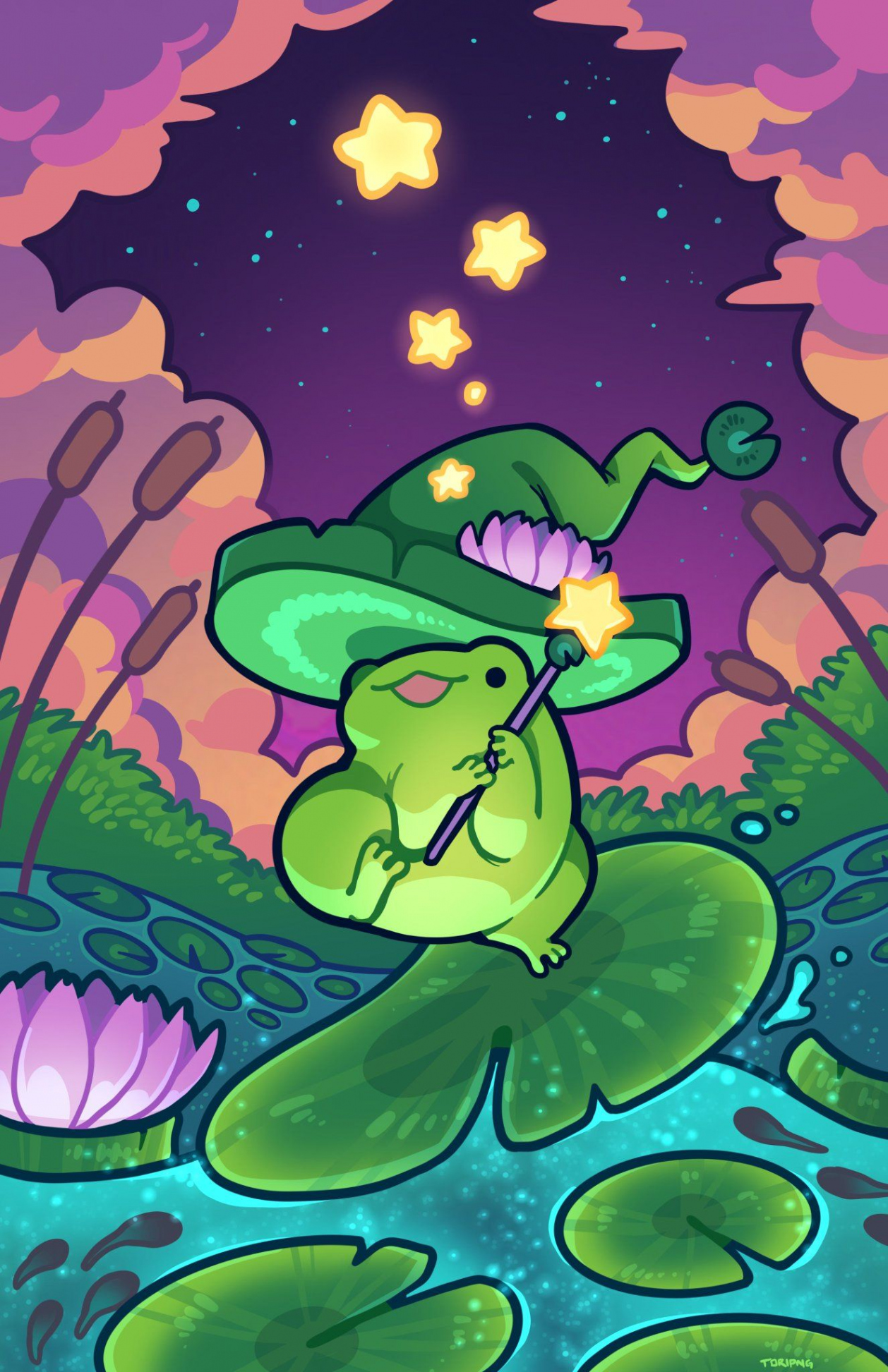 Frog art, Cute drawings, Frog wallpaper