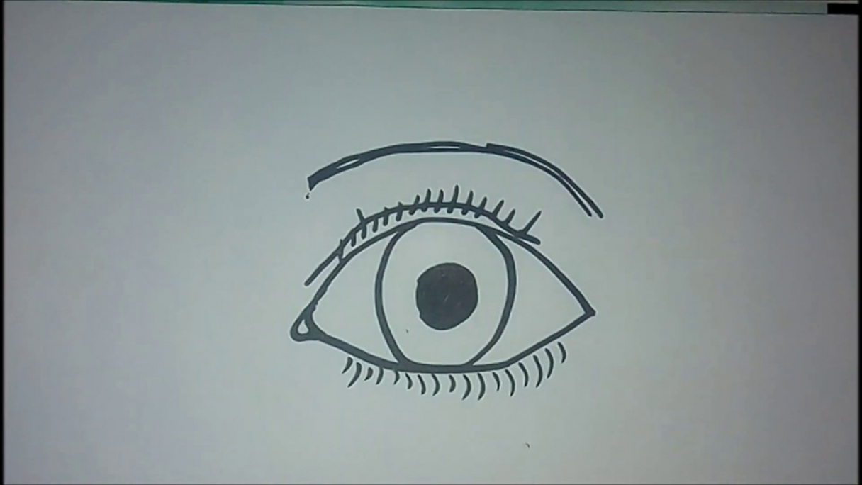 How to draw an eye for kids video