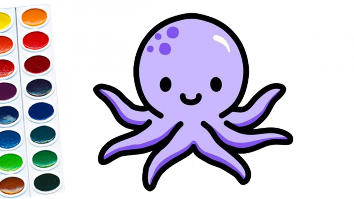 How to draw an Octopus  Octopus drawing easy