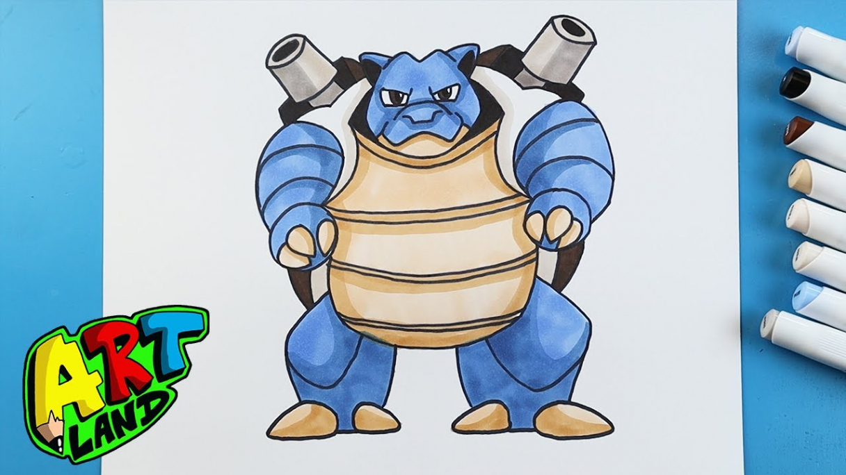 How to Draw BLASTOISE