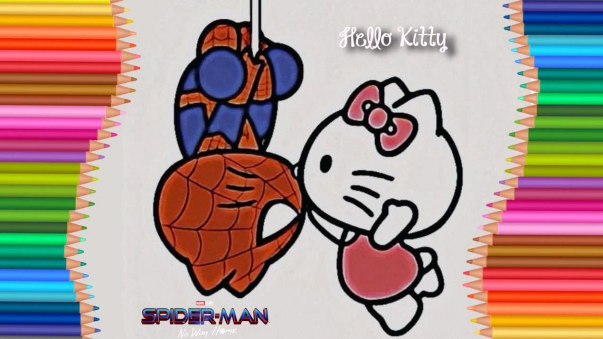 How to draw cute Hello Kitty & Spider-man  Easy DIY