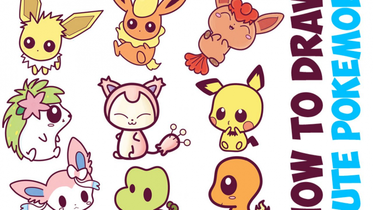 How to Draw Cute Pokemon Characters (Kawaii / Chibi Style) in Easy