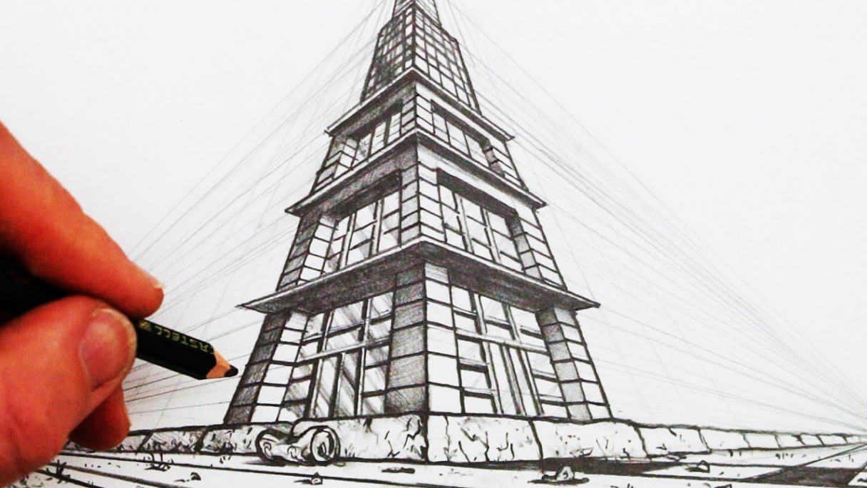 How to Draw in -Point Perspective: Narrated