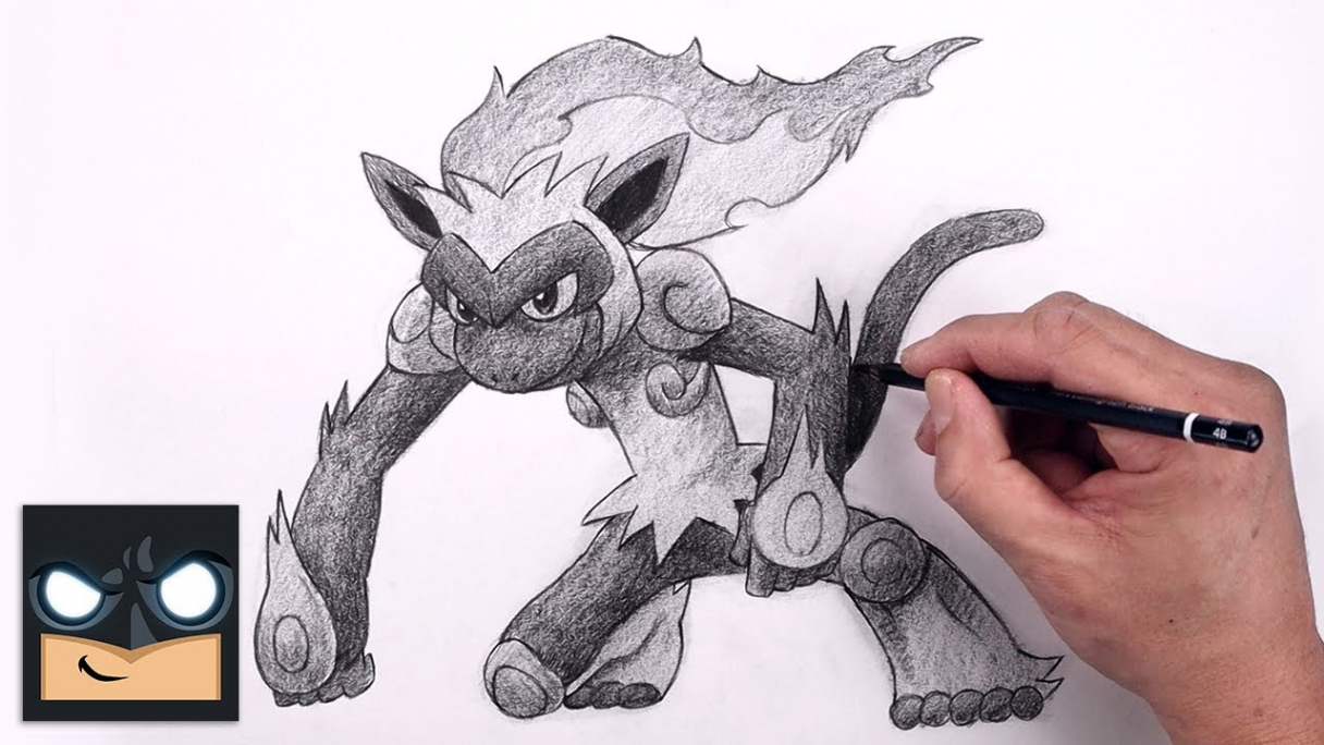 How To Draw Infernape  Pokemon Sketch Tutorial (Step by Step)