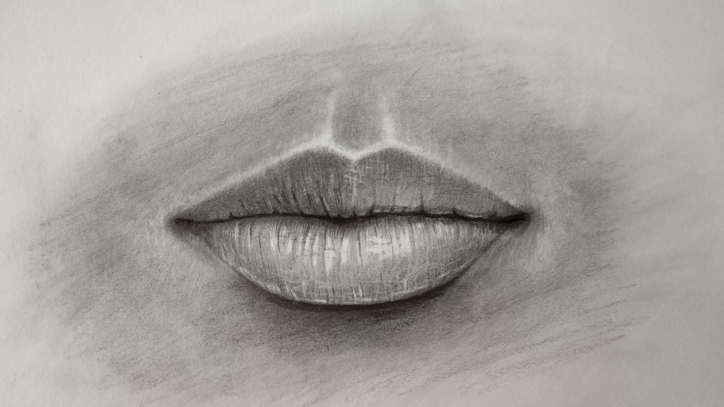 How to draw lips(Front view)? - LOVARTS Lip drawing