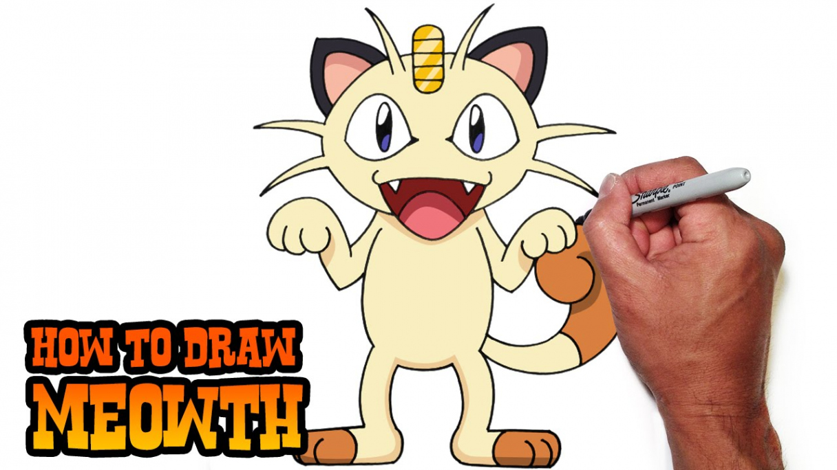 How to Draw Meowth  Pokemon