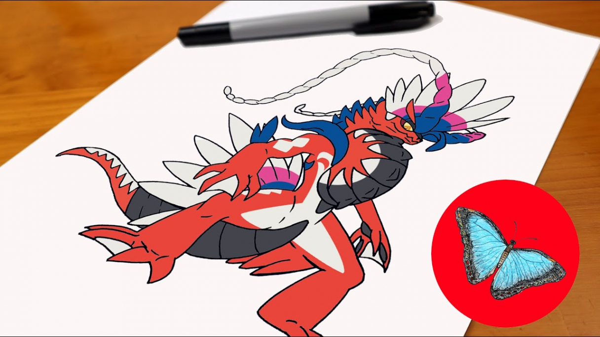 How To Draw Pokemon - Koraidon Easy Step by Step